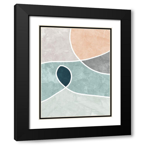Peggy Black Modern Wood Framed Art Print with Double Matting by Urban Road