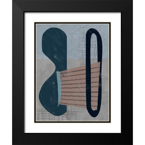Eaves Black Modern Wood Framed Art Print with Double Matting by Urban Road