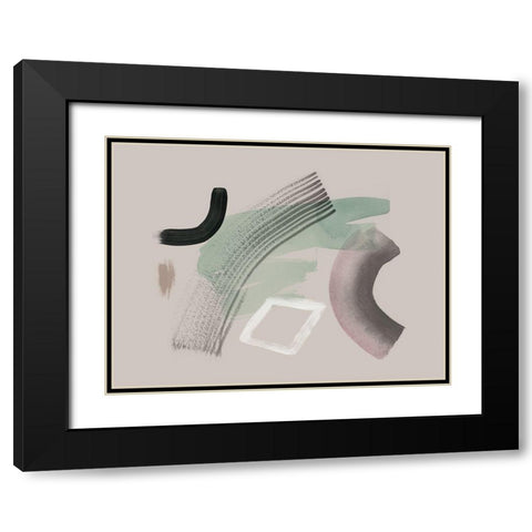 Crescendo Black Modern Wood Framed Art Print with Double Matting by Urban Road