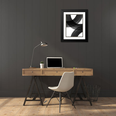 Formation II Black Modern Wood Framed Art Print with Double Matting by Urban Road