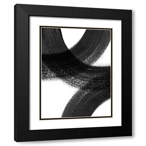 Formation II Black Modern Wood Framed Art Print with Double Matting by Urban Road