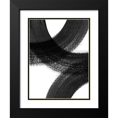 Formation II Black Modern Wood Framed Art Print with Double Matting by Urban Road