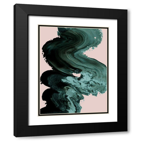 Amazon Trail Black Modern Wood Framed Art Print with Double Matting by Urban Road