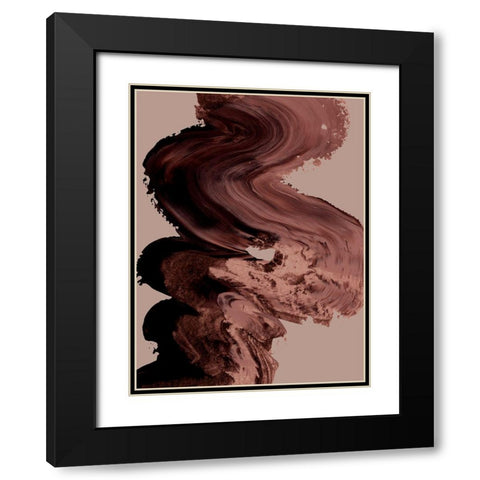 Clay Black Modern Wood Framed Art Print with Double Matting by Urban Road