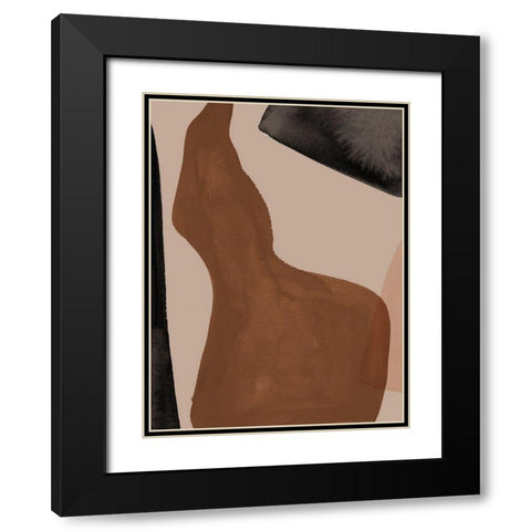 Adorn Black Modern Wood Framed Art Print with Double Matting by Urban Road