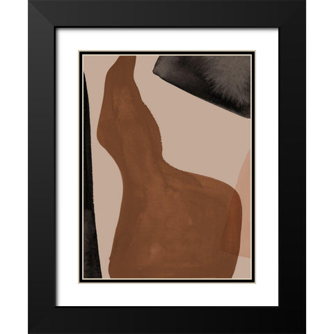 Adorn Black Modern Wood Framed Art Print with Double Matting by Urban Road