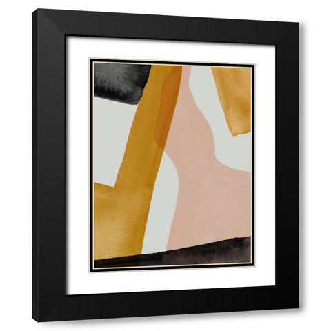 Aurify Black Modern Wood Framed Art Print with Double Matting by Urban Road