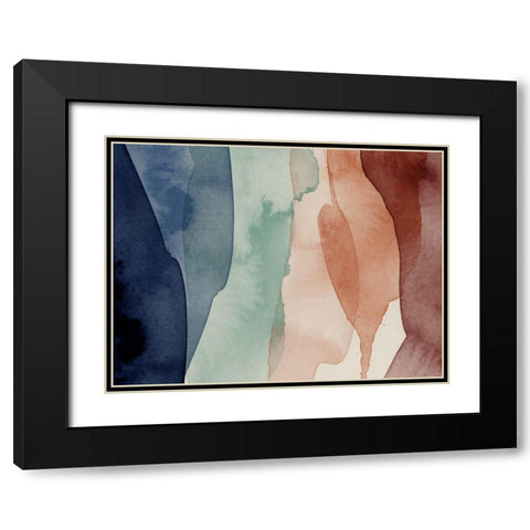 Prismatic Black Modern Wood Framed Art Print with Double Matting by Urban Road