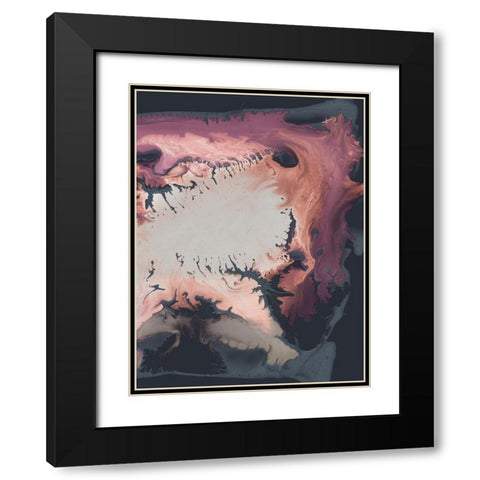 Fantasia Black Modern Wood Framed Art Print with Double Matting by Urban Road