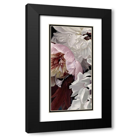 Fleur Triptych - Panel 1 Black Modern Wood Framed Art Print with Double Matting by Urban Road