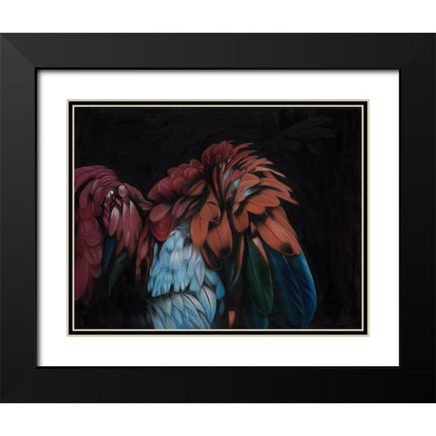 Flutter Black Modern Wood Framed Art Print with Double Matting by Urban Road