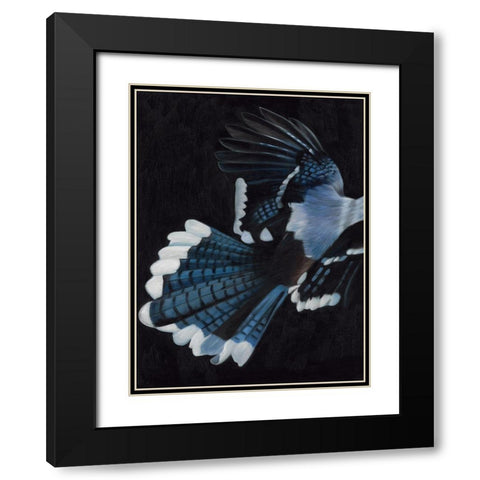Perch Black Modern Wood Framed Art Print with Double Matting by Urban Road