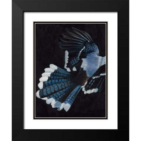 Perch Black Modern Wood Framed Art Print with Double Matting by Urban Road