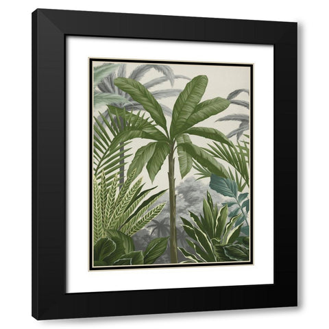 Las Palmas II Black Modern Wood Framed Art Print with Double Matting by Urban Road