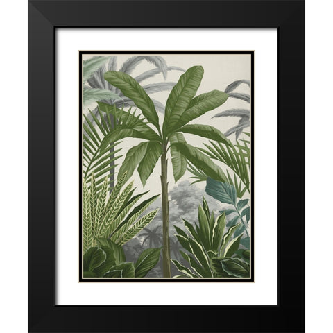 Las Palmas II Black Modern Wood Framed Art Print with Double Matting by Urban Road