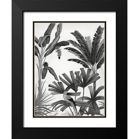 Dominica III Black Modern Wood Framed Art Print with Double Matting by Urban Road