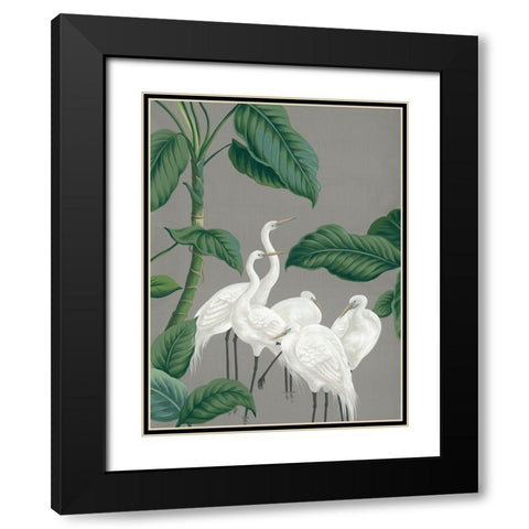 Paper Crane I Black Modern Wood Framed Art Print with Double Matting by Urban Road