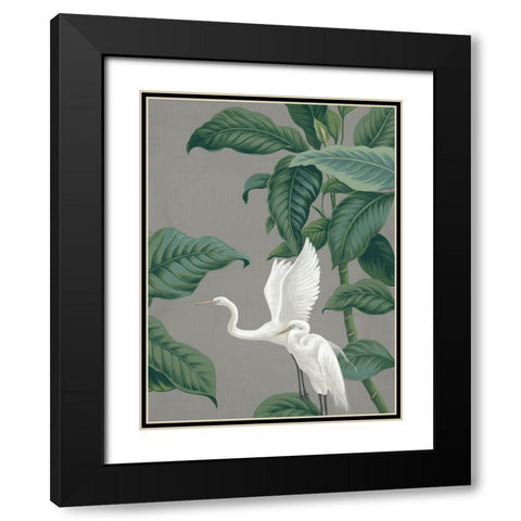 Paper Crane III Black Modern Wood Framed Art Print with Double Matting by Urban Road