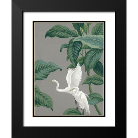 Paper Crane III Black Modern Wood Framed Art Print with Double Matting by Urban Road