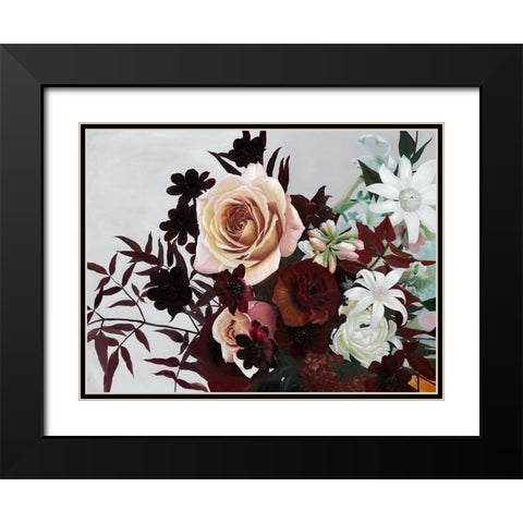 Ornamental Black Modern Wood Framed Art Print with Double Matting by Urban Road