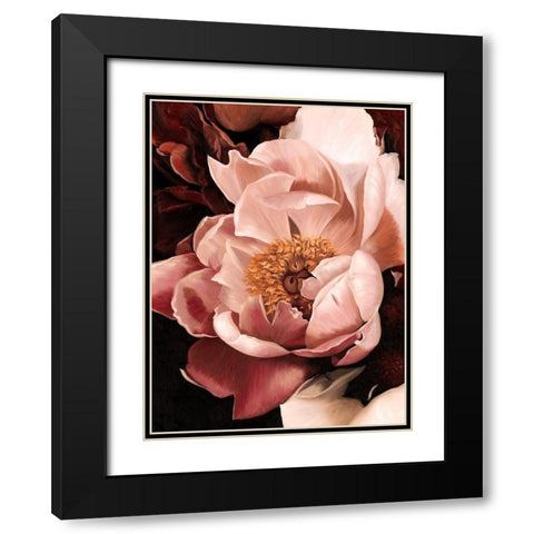 Flourish Black Modern Wood Framed Art Print with Double Matting by Urban Road