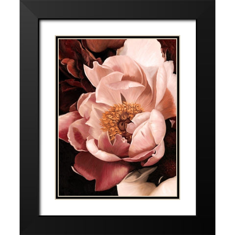 Flourish Black Modern Wood Framed Art Print with Double Matting by Urban Road