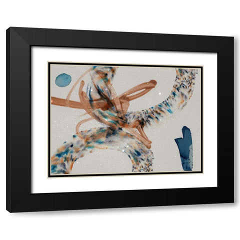 Coober Pedy Black Modern Wood Framed Art Print with Double Matting by Urban Road