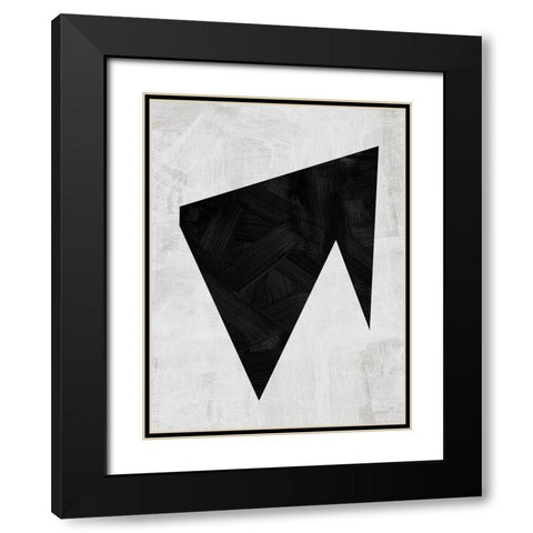 Kintsugi Black Modern Wood Framed Art Print with Double Matting by Urban Road