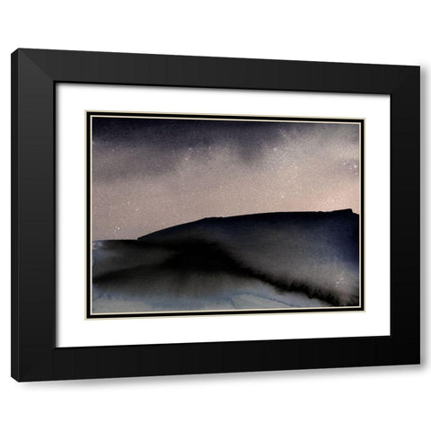 Orion Black Modern Wood Framed Art Print with Double Matting by Urban Road