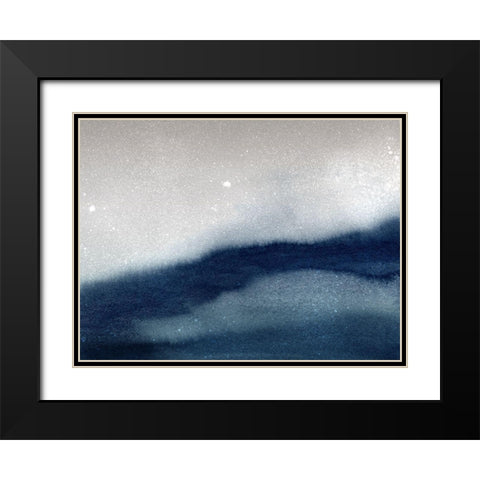 Antares Black Modern Wood Framed Art Print with Double Matting by Urban Road