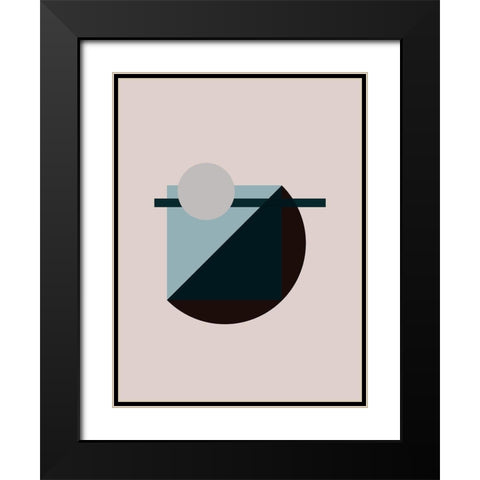 Aspect Poster Black Modern Wood Framed Art Print with Double Matting by Urban Road