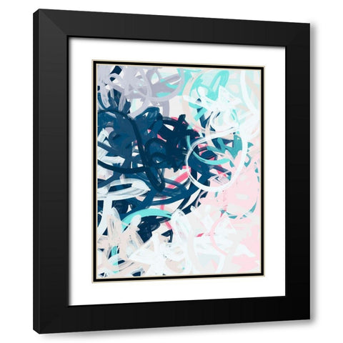 Lakeside Poster Black Modern Wood Framed Art Print with Double Matting by Urban Road