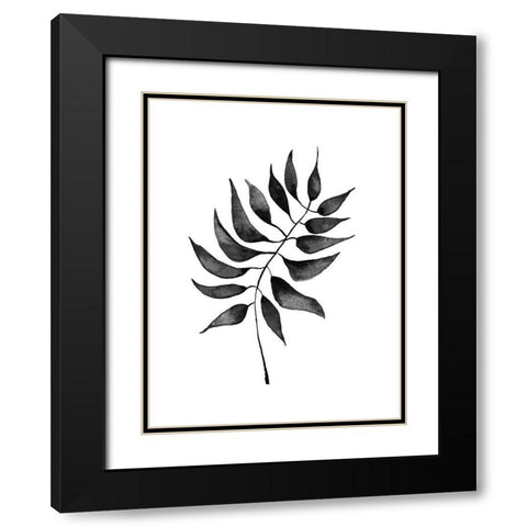 Oak Black Poster Black Modern Wood Framed Art Print with Double Matting by Urban Road