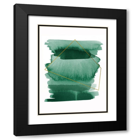 Greenset Poster Black Modern Wood Framed Art Print with Double Matting by Urban Road