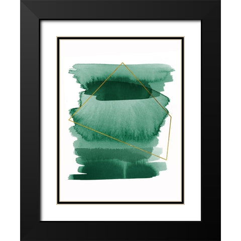 Greenset Poster Black Modern Wood Framed Art Print with Double Matting by Urban Road