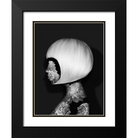 Aura Poster Black Modern Wood Framed Art Print with Double Matting by Urban Road