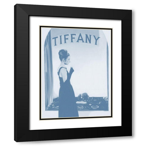Tiffany Dusk Poster Black Modern Wood Framed Art Print with Double Matting by Urban Road
