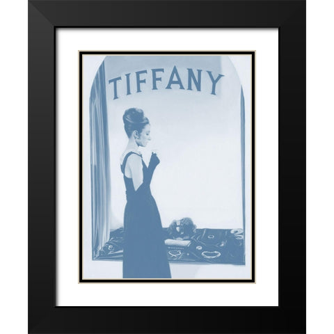 Tiffany Dusk Poster Black Modern Wood Framed Art Print with Double Matting by Urban Road