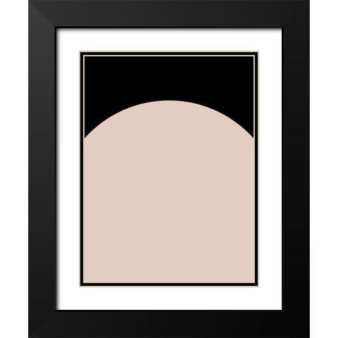 Arc I Poster Black Modern Wood Framed Art Print with Double Matting by Urban Road