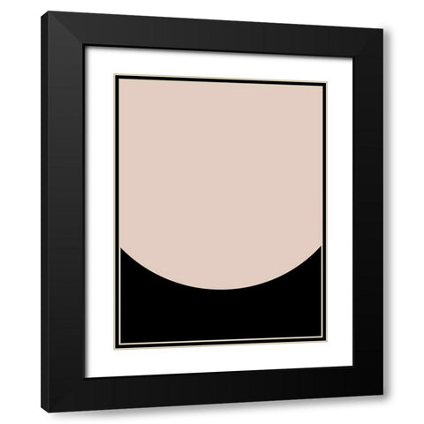 Arc II Poster Black Modern Wood Framed Art Print with Double Matting by Urban Road