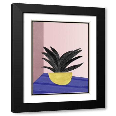 Say Aloe Black Modern Wood Framed Art Print with Double Matting by Urban Road