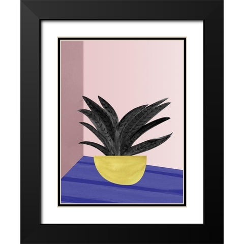 Say Aloe Black Modern Wood Framed Art Print with Double Matting by Urban Road