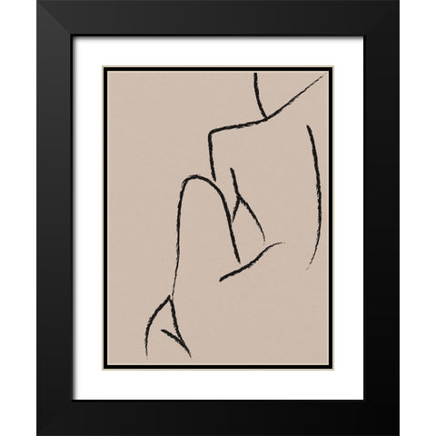 Skinny Love  Black Modern Wood Framed Art Print with Double Matting by Urban Road