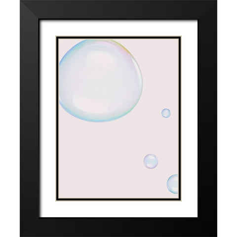 Effervescence Poster Black Modern Wood Framed Art Print with Double Matting by Urban Road