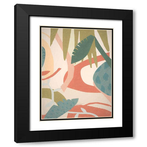 Tropical Oasis I Poster Black Modern Wood Framed Art Print with Double Matting by Urban Road