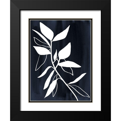 Indigo Etchings I Poster Black Modern Wood Framed Art Print with Double Matting by Urban Road