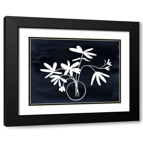 Indigo Etchings III Poster Black Modern Wood Framed Art Print with Double Matting by Urban Road