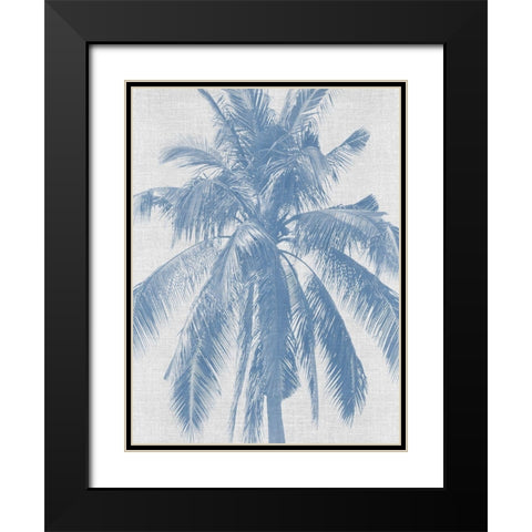 Denim Palms I Poster Black Modern Wood Framed Art Print with Double Matting by Urban Road