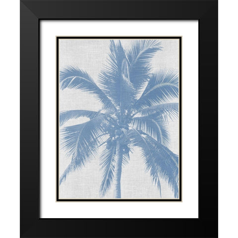 Denim Palms II Poster Black Modern Wood Framed Art Print with Double Matting by Urban Road