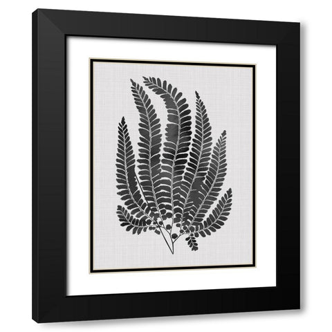 Maple Black Poster Black Modern Wood Framed Art Print with Double Matting by Urban Road